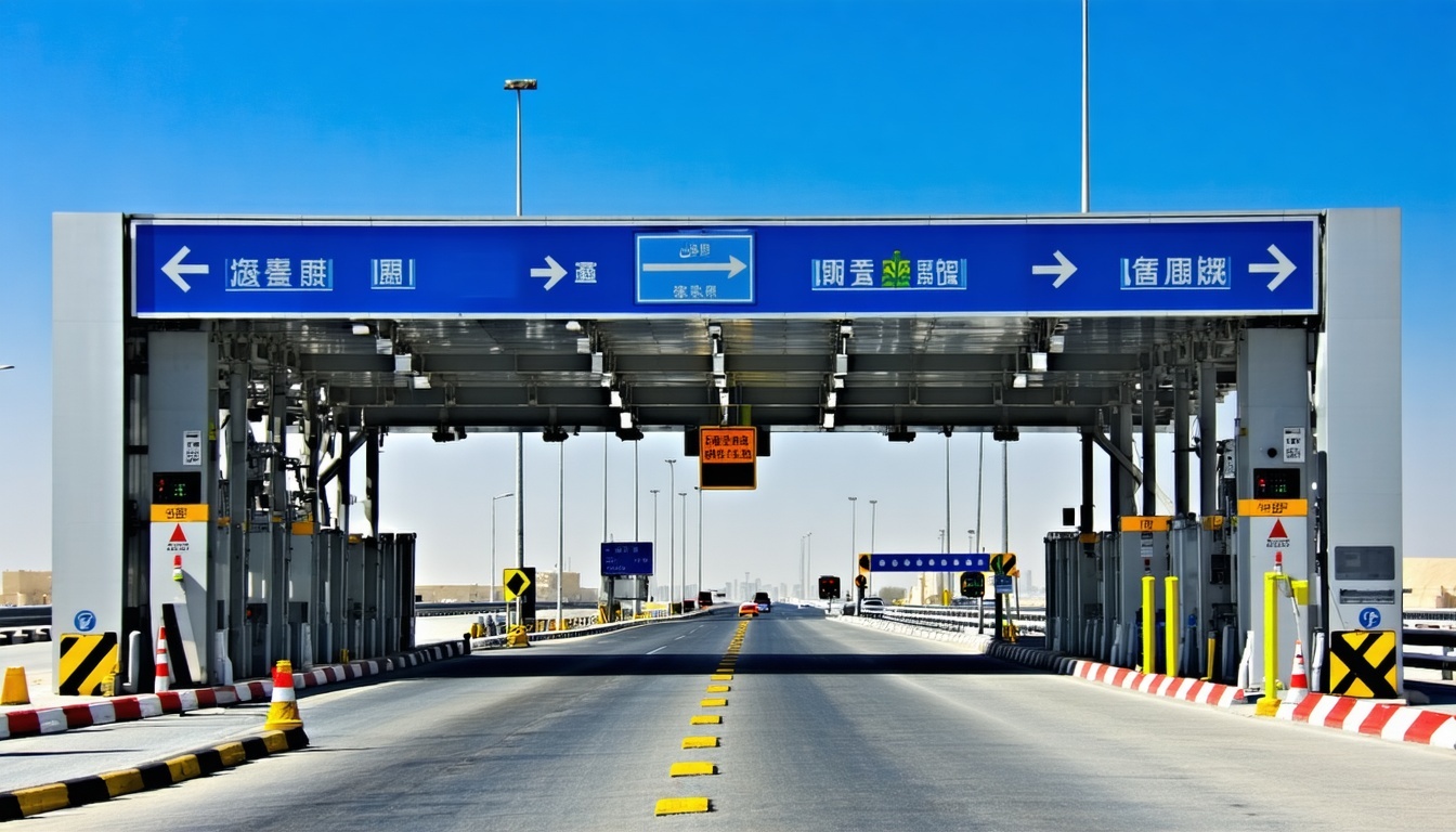 Automated toll gate system in Dubai
