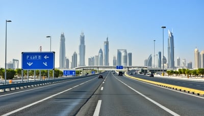 Dubai road toll system illustration Dubai road toll system illustration